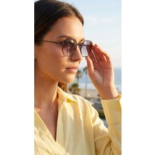 Sanches – Geometrik Siyah Unisex Güneş Gözlüğü UV400 Koruma 50 mm