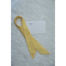 Ekose Desen Bağlamalı Lastikli Kadın Bandana Poplin