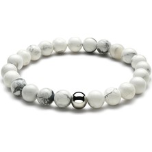 Inka Wood Co. Havlit Taşı Bileklik – Şans, Sakinlik ve Zihin Temizliği | 8mm | Sertifikalı Doğal Taş