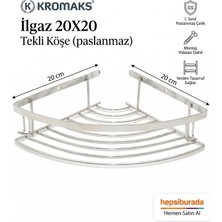 Kromaks Ilgaz 20X20 Tekli Köşe (Paslanmaz)