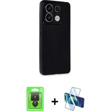 İlk El Grup Ieg™ Redmi Note 13 Pro 4g Kılıf Atlas Minimal Prime - Siyah 3D Antistatik Seramik Nano Ekran Koruyucu + Siyah Raze Metal Kamera Lens