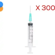 Montreal Ayset 2cc 3 Parça (Contalı) Kısa (21GX16MM) Yeşil Uçlu Enjektör 300'LÜ Paket ( 1 Adet )