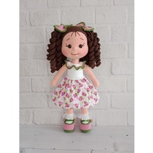 Bahar Rüyası Kıvırcık Saçlı Karnaval Bebek Amigurumi Organik Oyuncak