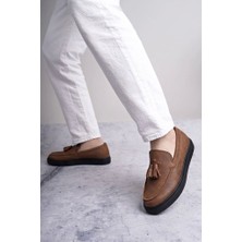 Zapatos SLW153 Bloom Bağcıksız Püsküllü Cilt Erkek Günlük Spor Klasik Ayakkabı Cst - Taba
