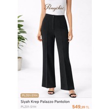 Ponychic Kadın Krep Palazzo Pantolon