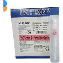 Montreal Iv Flon Branül (Intraket) Pembe 20G - 100'LÜ Kutu ( 1 Adet )