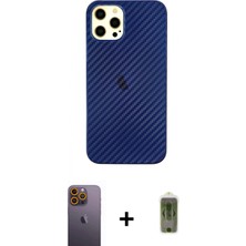 İlk El Grup Ieg™ iPhone 12 Pro Max Kılıf Nova Çizgi - Siyah Joko Magic 5d Hayalet Cam + Sarı Neon Fosforlu Kamera Lens