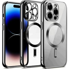 Pileli Store Pilelistore   iPhone 12 Pro Kılıf Kross Magneticsafe Kapak - Gümüş