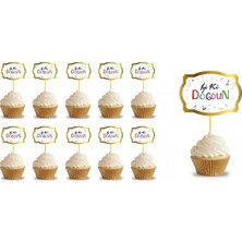 Deha Parti Kürdan Iyiki Doğdun Renkli 10 Parça Doğum Günü Süsleme Parti Malzemesi Süsleme