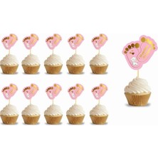 Deha Parti Kürdan Hoşgeldin Bebeğim Pembe 10 Parça Baby Shower