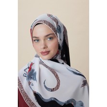 Maisa Ayçıl Krep Ipek Şal 70*190 cm - Kırmızı