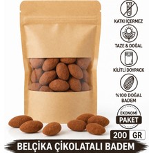 Natvera Belçika Çikolatalı Badem 200 gr – Premium Çikolata Kaplı Badem