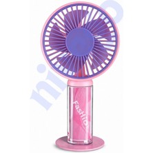 Nivego 3 Kademeli Güçlü Motorlu 300 Mah Bataryalı Taşınabilir Mini Fan Vantilatör Pervane