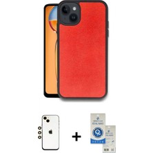 İlk El Grup Ieg™ iPhone 14 Kılıf Kıvılcım Işık Serisi - Şeffaf Royal Nano Ekran Koruyucu + Gold Shine Kamera Lens