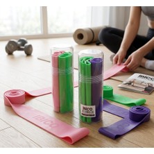 Melys Pilates Bandı Renkli ( 2 Adet 1 Kutuda 2 Adet ) Silikon & Esnek 90 cm