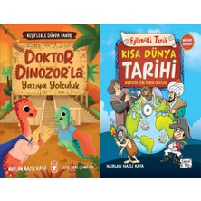 Eğlenceli Bilgi Yayınları Doktor Dinozorla Yazıya Yolculuk ve Kısa Dünya Tarihi-Dünyaya Yön Veren Olaylar (Nurlan Nazlı Kaya)