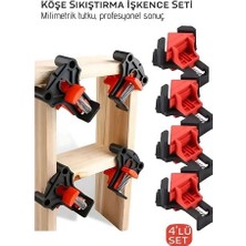 Kocadal 90 Derece Köşe Sıkıştırma Işkence Seti 4'lü - Köşe Tutucu Köşe Birleştirici