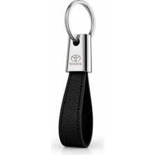 SAVEK Lüks Toyota Anahtarlık Metal Deri – Premium Şık Tasarım 11 X2 cm Araba Aksesuar