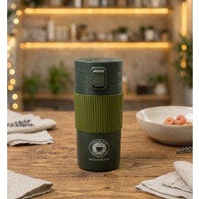 Paslanmaz Çelik Termos Dereceli Mug 350 ml Sızdırmaz Kapaklı Çift Katmanlı Dereceli Termos