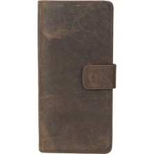 Coppet 6.7 Inch Uyumlu Deri Kartlıklı Kılıf G2 Kahve