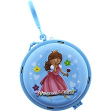 MEGA Prenses Mavi Metal Cüzdan