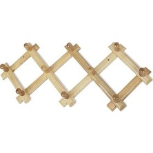 Kocadal Ahşap 10 Kollu Akordiyon Duvar Askısı (5047)