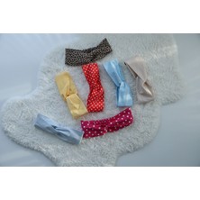 Ekose Desen Burgu Model Kadın Bandana Poplin