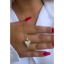 Bontexs Sevgililer Gününe Özel Kalpli Kolye 316L Paslanmaz Çelik