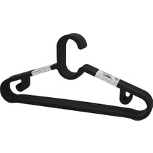 Kocadal 10PCS Plastik - Antrasit Gri Elbise Askısı (5047)