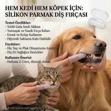 Petdost Hijyenik Saklama Kaplı Silikon Parmak Diş Fırçası