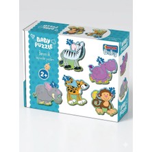 The Monarch Co Dıytoy Baby Puzzle 6'lı Orman Hayvanları Eğitici Yapboz - Benim Ilk Hayvanlar Puzzlem 2+ Yaş