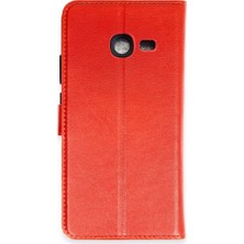 Nuveden Samsung Galaxy J4 Plus Trend S Plus Kapaklı Kılıf - Kırmızı