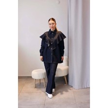 Elzem Boutique Volanlı Denim Takım