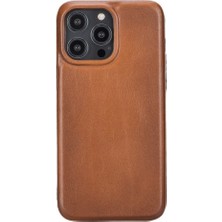 Apple iPhone 14 Pro Max Uyumlu Deri Arka Kapak Rock RST2E