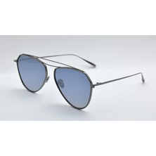 Retro Rs 0030 58 COL03 Tıtanıum Mat Metal Unısex Gri Mavi Güneş Gözlüğü