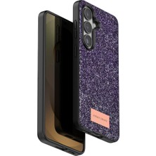 Nuveden Onegif Samsung Galaxy S26 Plus Bright Simli Kapak - Derin Mor