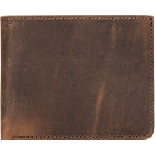 Paul Deri Cüzdan ve Kartlık, 12 Adet Kart Bölmeli, Antik Kahve