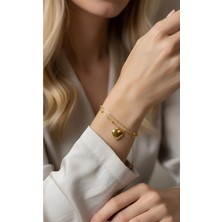 Bontexs Kadın Kalp Figürlü  Küçük Dorikalı Bileklik