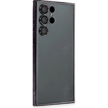 Selfbuysell Samsung Galaxy S22 Ultra Kılıf Razer Lensli Silikon - Siyah