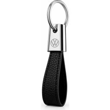 SAVEK Lüks Volkswagen Anahtarlık Metal Deri – Premium Şık Tasarım 11 x 2 cm Araba Aksesuar