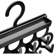 Kocadal Kravat ve Şal Askısı - Takı ve Aksesuar Düzenleyici Askı - Siyah