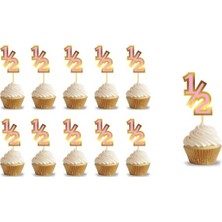 Deha Parti Kürdan Yarım Yaş Pembe 10 Parça 6 Ay Konsept Süsleri