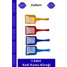 Carlburn Özel Üretim Dayanıklı Ergonomik Elekli Hijyenik Pratik Temizlik Sağlayan Kaliteli Kedi Kumu Küreği