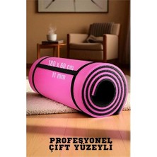 Kocadal Pilates Matı- Spor Matı - Yoga Matı 11 mm Çift Taraflı Pembe