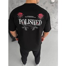 Secret Sita Unisex Bisiklet Yaka Baskılı Oversize Thirt  Iyah