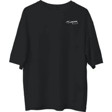 Secret Sita Unisex Bisiklet Yaka Baskılı Oversize Thirt  Iyah