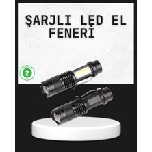 Kocadal Odak Ayarlı 2000 Lümen Şarjlı LED El Feneri