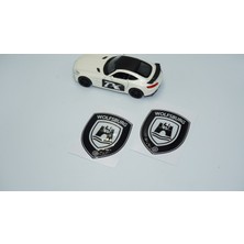 Dk Tuning Volkswagen Wolfsburg Edition Logo 3D Damla Silikon Çamurluk Logo Amblem Arma Seti