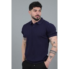 Stil Kombin Apaç Yaka Örgü Triko Tişört Jrx 5003_30495