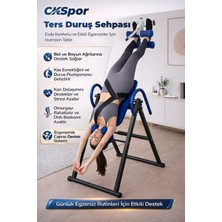 Ckspor Ters Duruş Sehpası Inversion Table 150 kg Evde Spor Bel Sırt Esnetme Aleti